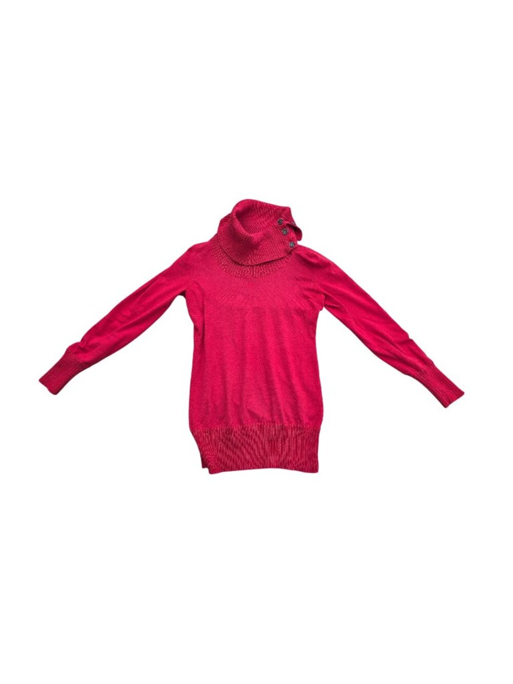 The Limited Womens Turtleneck Sweater Red Size M Cotton/Nylon Blend